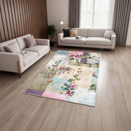 Conceptum Alfombra de Pasillo Hmnt558 Multicolor 100 x 150 cm
